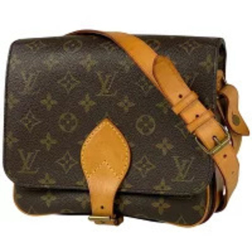 Louis Vuitton Cartouchiere Crossbody Shoulder Bag Monogram Brown
